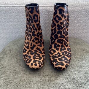 Michael Kors haircalf Leopard Print Ankle Boots